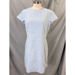 Theory | Light Blue Cap Sleeve Sheath Dress | 10